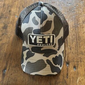 Yeti Camouflage Trucker Hat in Brown and Tan